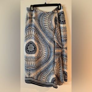 Nygard Collection silk wrap skirt